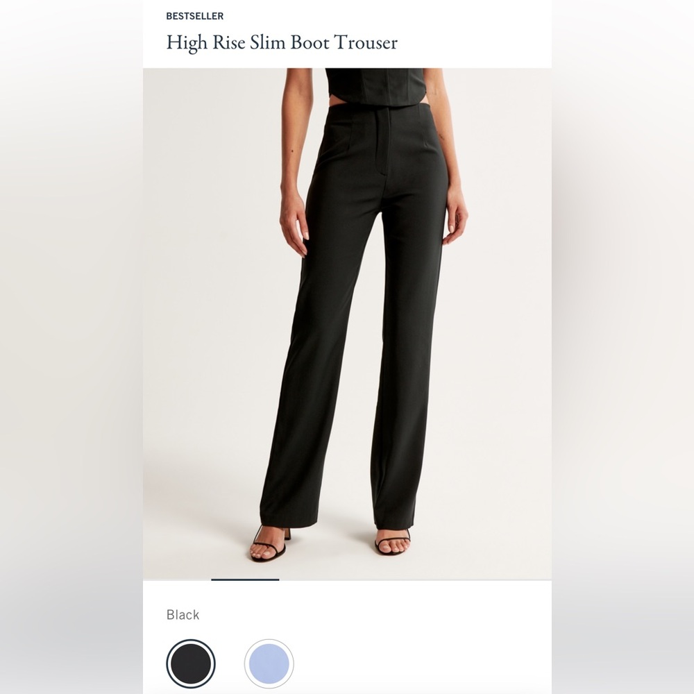 Abercrombie & Fitch high rise slim boot trouser